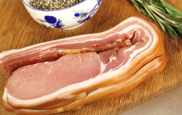 Smoked Bacon is delicious pork bacon