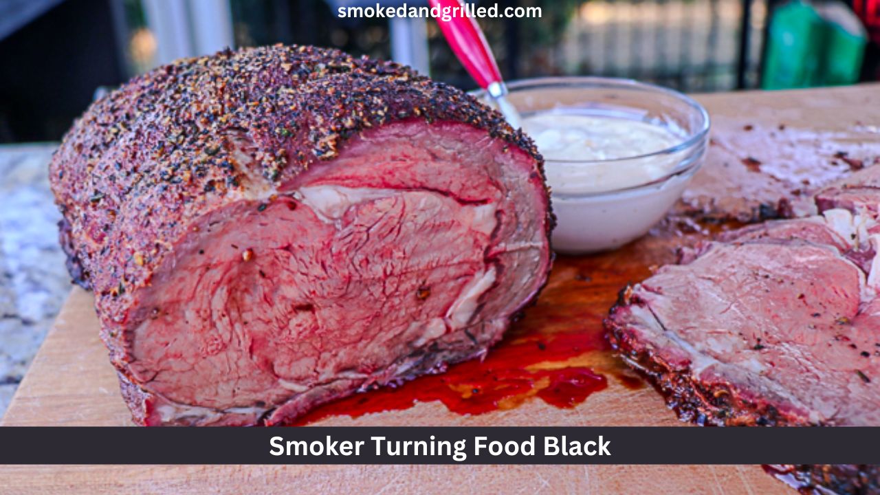 Smoker Turning Food Black