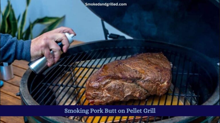 smoking pork butt on pellet grill